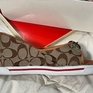 Coach Alyssa Wedges size 8 width M, worn only twice, bought from Macy’s